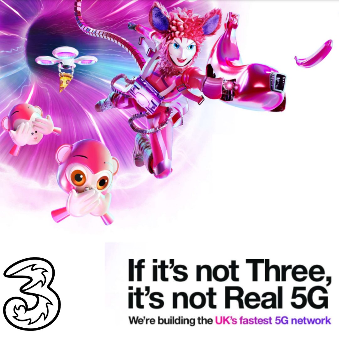 Green Lanes on Twitter: "💫If it's not three it's not REAL 5G!💫 Real 5G means genuinely super-fast streaming, razor-sharp gaming, and near-instant downloads! We've got more 5G than any other UK network. @