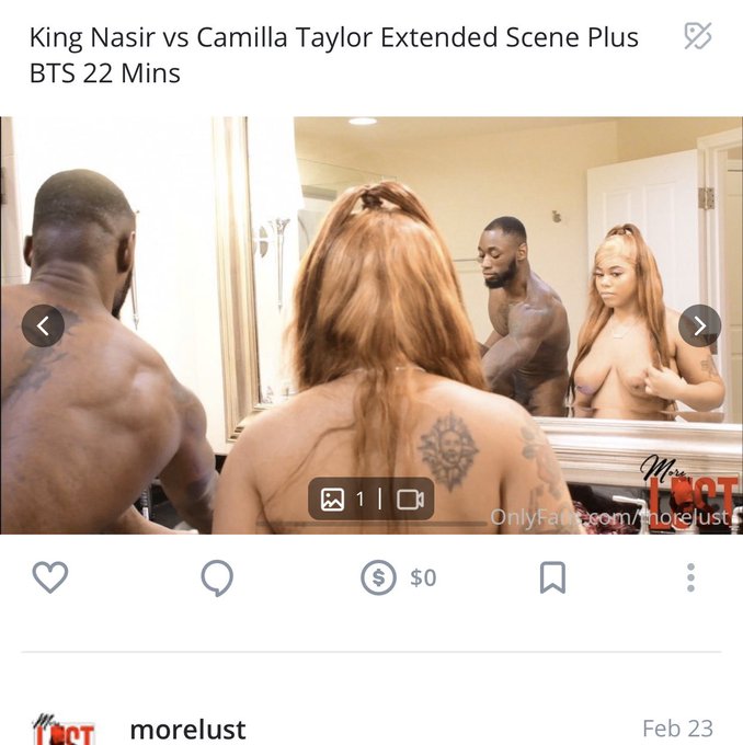 FULL SCENE PLUS BTS WITH @KingNasirXXX  &amp; @itscamilataylor  👇🏾.                                     <a class="tags" href="/tag/kingnasirxxx">@kingnasirxxx</a><a class="tags" href="/tag/itscamilataylor">@itscamilataylor</a><a href="/tag/behindthescenes"class="tags"><span>#behindthescenes</span></a><a href="/tag/onlyfans"class="tags"><span>#onlyfans</span></a><a href="/tag/onlyfansleaked"class="tags"><span>#onlyfansleaked</span></a><a href="/tag/m"class="tags"><span>#m</span></a>