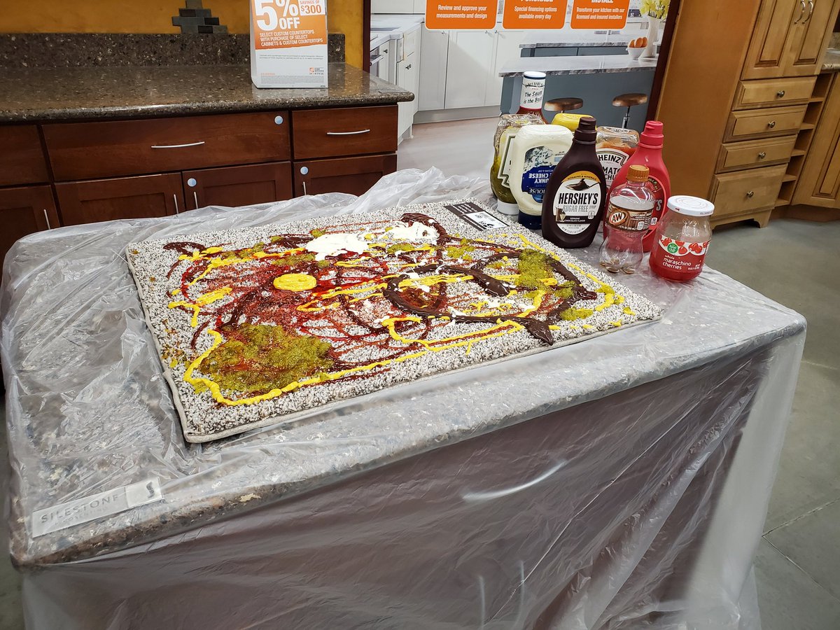 LivnInSandpoint's tweet photo. SD Lead Jacky adding the cherry to the masterpiece of today's Liifeproof carpet demo @andymiller9787 @LeanneBandy @JasonBallDM198 @KenSawle1 @LeahVienhage https://t.co/OkFtL4iEKw