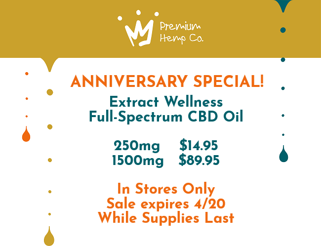 premium_co's tweet photo. #CBDstore  #cbdoil #anniversary https://t.co/uBKYu8UoLd