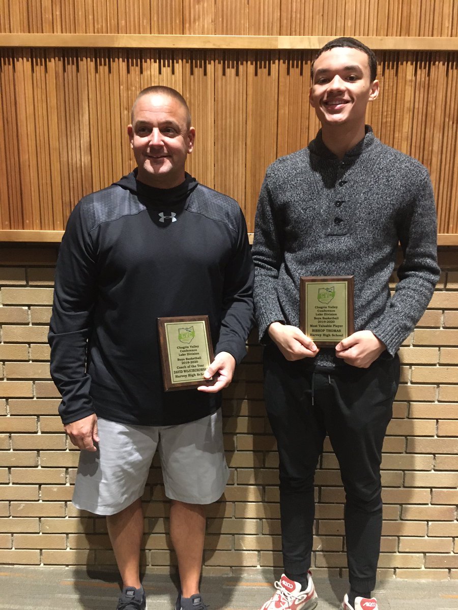 Congratulations to our first team Lake Division basketball players Bishop Thomas and Rod Coffee III along with CVC Lake Division coach of the year Dave Wojciechowski <a href="/GoooooooRaiders/">Harvey High School</a>