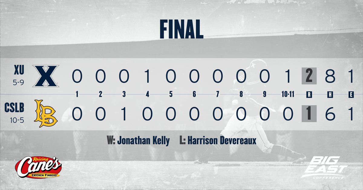 XavierBASE's tweet photo. FINAL| Garrett Schultz powers Xavier to upset victory!!!

#LetsGoX https://t.co/RnoVHEreFA