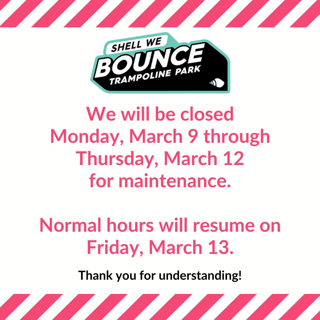 ShellWeBounce's tweet photo. We will see you on March 13!! Have a great week! https://t.co/LGlC4NirOm