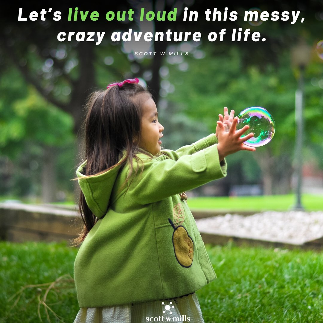 Let’s throw our arms up together. Let’s take ourselves way to seriously and then laugh at the absurdity of it all 👀
Let’s live out loud in this messy, crazy adventure of life.