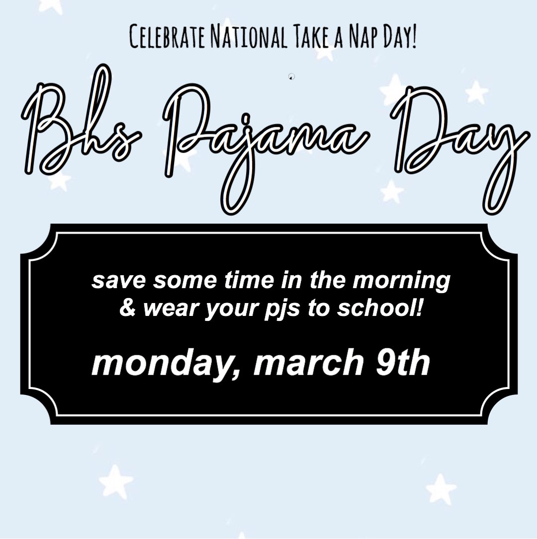 peer_listening's tweet photo. did you know that the average teenager gets 5-6 hours of sleep per night? this can lead to some serious problems such as irritability, forgetfulness, &amp; fatigue. to spread the word on the importance of sleep we’ll be having pj day tomorrow! (03/09) students &amp; staff can participate https://t.co/ItPjyMfPKf