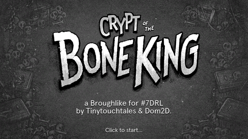 tinytouchtales's tweet photo. Annnnd i'm doooone! Here's my #7DRL 2020 game Crypt of the Bone King. Big thanks to @dom2d
wo did an amazing job on the art! 

Playable on https://t.co/n2iNyhsqMD - https://t.co/42TZMlZV8k https://t.co/4kiA6pxY0u