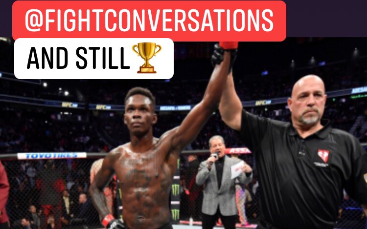 FightTalk247's tweet photo. #UFC248 Main Event #FightConversations #FightCompanion #LIVEstream Replay👇Link #FightFamily #UFC #MMA #Adesanya #Romero #Fight #TitleFight #FightFamilia #FightTalk247 @trezmala @VegasLEX @ufc @espnmma @espn @arielhelwani @danawhite 

https://t.co/wnDPO6dL2h https://t.co/2osnLg8ywM