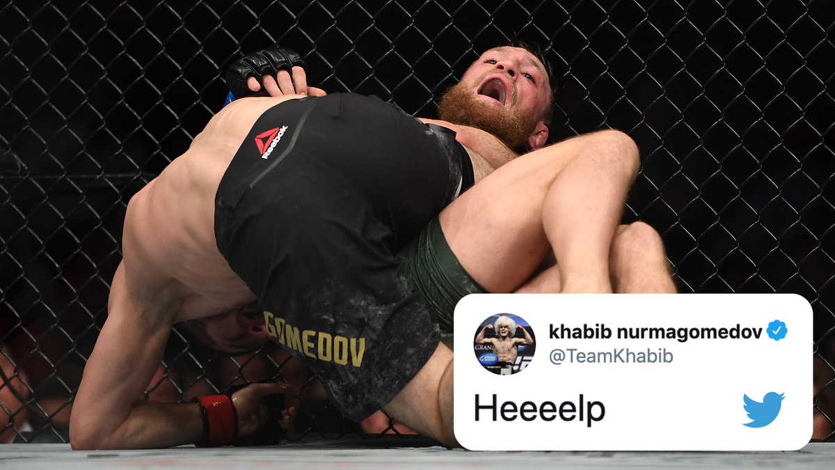 espnmma's tweet photo. Conor and Khabib’s latest display of bad blood took place on Twitter (via @TeamKhabib) https://t.co/fnrtLLm4Lz