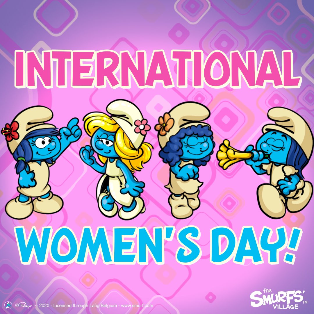 💞When women support each other, smurfy things happen! #IWD2020 #EachforEqual #EveryWoman