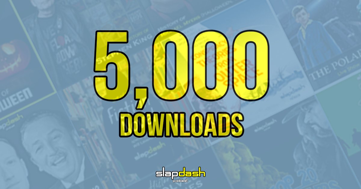 slapdashpod's tweet photo. We just hit 5,000 downloads! It's been an incredible 6 months. Thanks for sharing and listening. https://t.co/XcW0xhUhx0 #podnation #PodernFamily https://t.co/Iv7LWYylcK