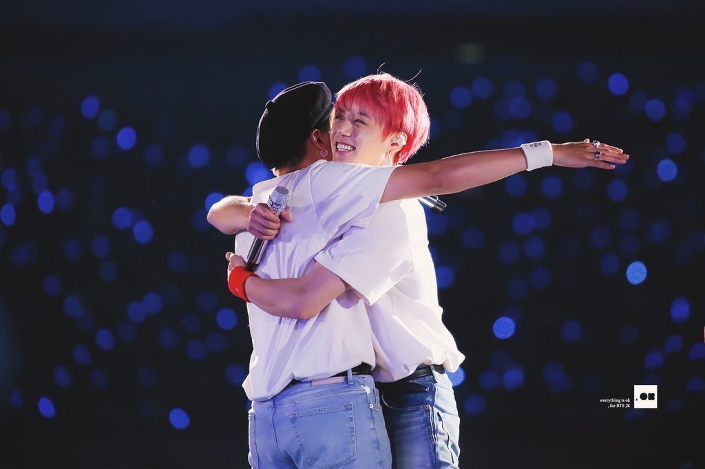 “namjoonie hyung isn’t the type of person who is openly affectionate, so saying things like “let me hug you” on stage, i was thankful and moved.”