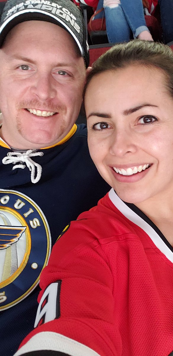 msKitAlvear's tweet photo. Date night! Less than 2 weeks until we are married #Blackhawks #Blues #InternationalWomensDay #marriedatlash https://t.co/4VnmAkZ4i3