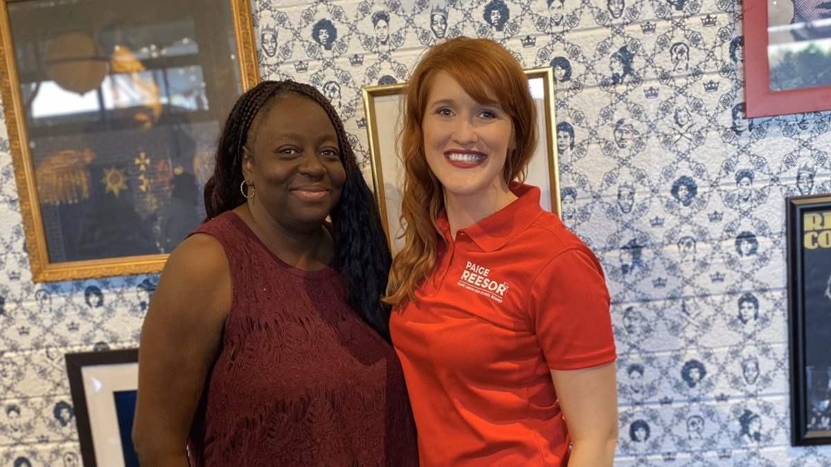 PaigeForSchools's tweet photo. Happy #International Women’s Day. I want to do a special shout out to my friend @BerdettaAZ, who encouraged me to run for office. She is not only a champion for all students, but knows the importance of having a teacher’s voice on the board. This show true leadership! https://t.co/qGlecqZ0RA