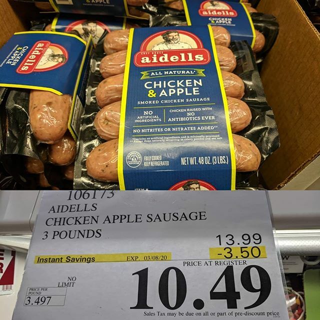AIDELLS PINEAPPLE BACON SMOKED CHICKEN SAUSAGE Eat With, 45% OFF