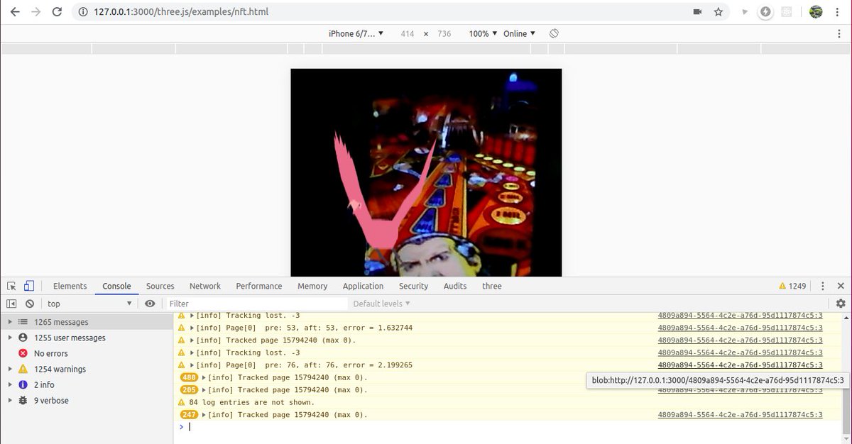 kalwalt's tweet image. Hey AR.jsers 🙂!  Testing Nft running in a Blob worker ! See the log.  BTW i have to fix some parts of the code... 🧐🙄✍️🤔@nicolocarp #ARjs #ARjsorg #jsartoolkit5 #Javascript #opensource #github #WebAR #AugmentedReality #innovation