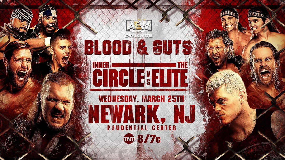 MnATrevor's tweet image. It’s official! @AEWrestling Blood &amp;amp; Guts. The Elite vs. The Inner Circle in the match beyond! #TheMatchBeyond #AEW #AEWonTNT #BloodAndGuts @AEWonTNT