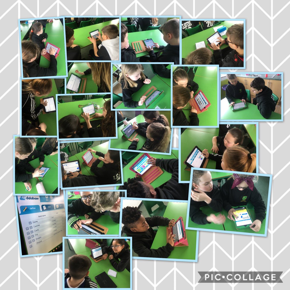 CGPrimary's tweet photo. ๐ง๐ฅ๐Class 10 created a database on @just2easy_com this week to show the amount of calories, fats, carbohydrates and protein there are in different types of food. They used @MyFitnessPal to help them fill in the database too! โบ๏ธ #CGPDCF #CGPHealth #CGPMath ๐ฅช๐๐ฅ https://t.co/aSXck2MNiS