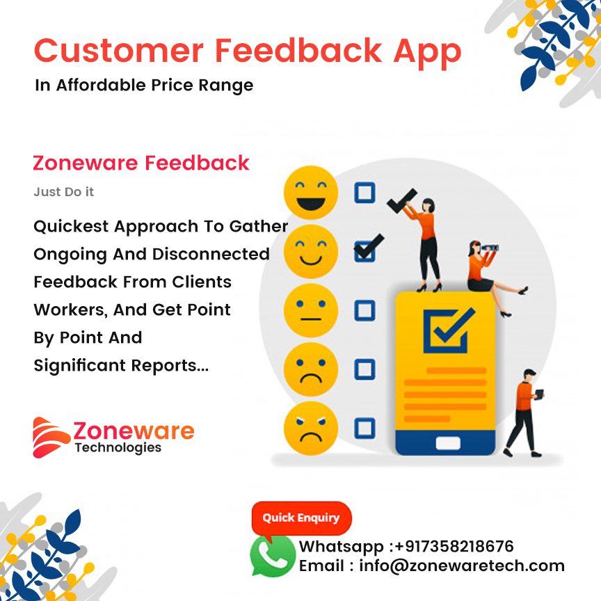 zonewaretech's tweet photo. Want your customer feedback?
We are here Zoneware Technologies
Grab our Customer Feedback App Now!!!💥💥
Enquiry info@zonewaretech.com or call
+917358218676 https://t.co/pZzd7s3BRS