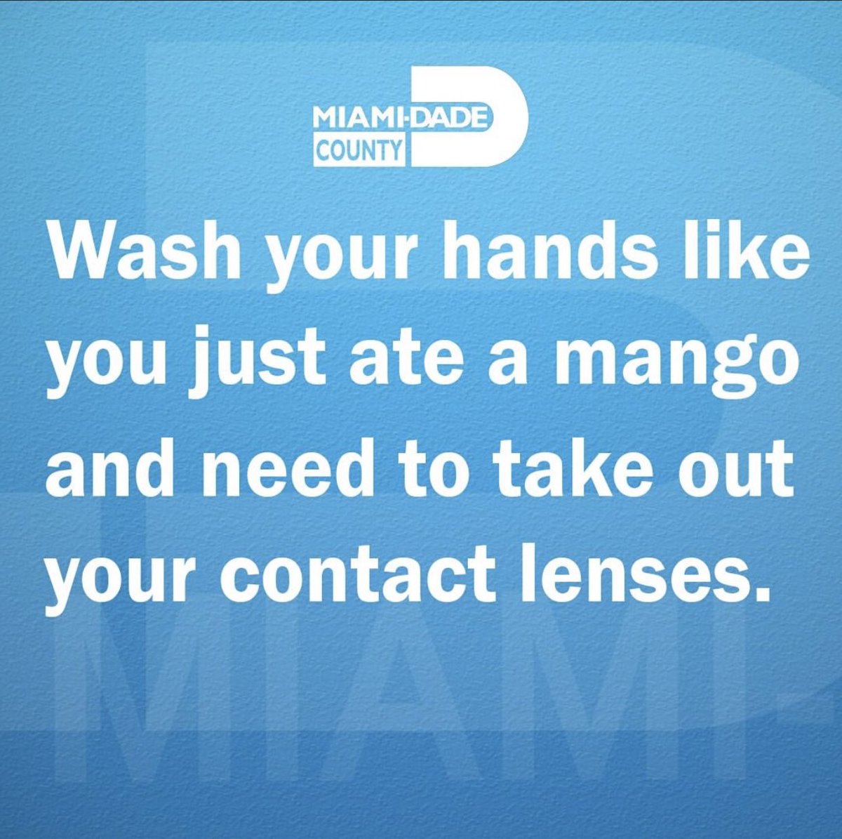 OfficialJoelF's tweet photo. This is how @MiamiDadeCounty tries to get the public to wash their hands 😂 🧼 🤲🏼 https://t.co/TImL88wOfx