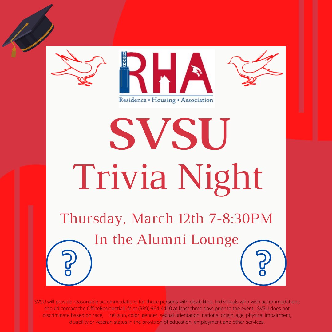 Do you know random information about the school? Come show it off this Thursday in the Alumni Lounge!