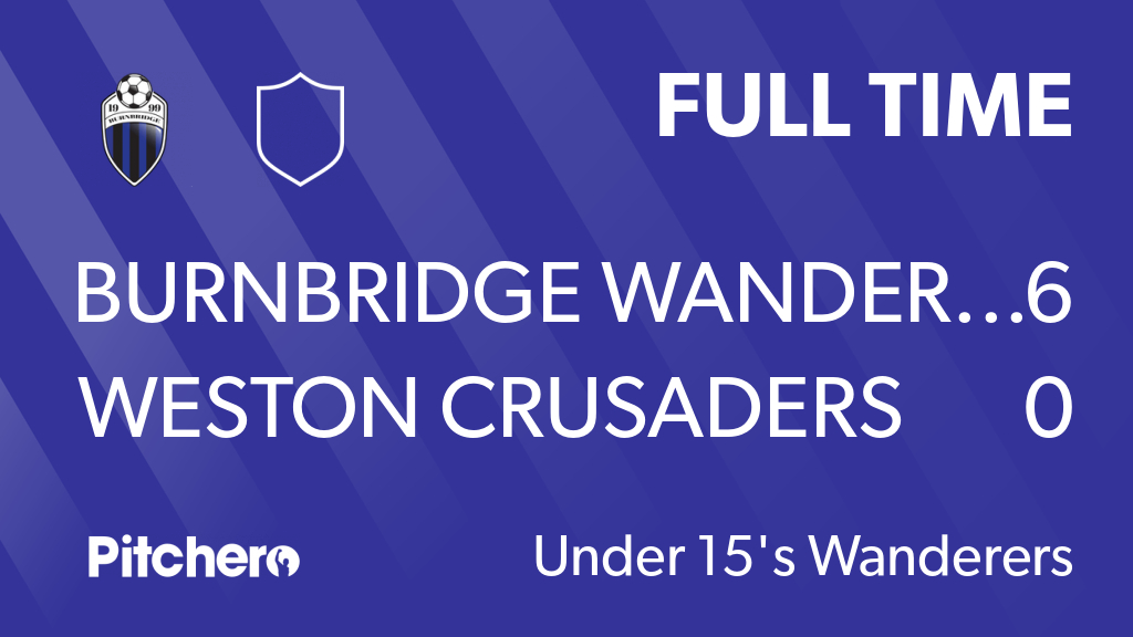 BWJFC's tweet photo. FULL TIME: Burnbridge Wanderers JFC 6 - 0 Weston Crusaders
#BURWES #Pitchero #BWJFC #youublues
https://t.co/yIVMxrXNgZ https://t.co/oBAUX1Qyoo