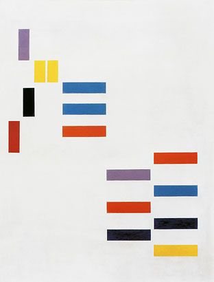 Lidy Prati (Argentina 1921-2008)Otra representante del arte concreto al que -sin embargo- algunos artistas argentinos llamaron “invencionismo” (manifiesto en 1946).Lidy se movió por diversos estilos de la abstracción influenciada -también- durante una época por Piet Mondrian.