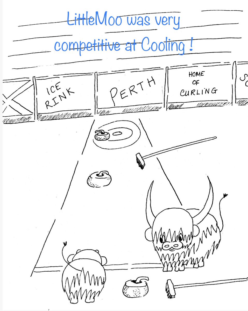 TheFatCoo's tweet photo. #Fatcoo and LittleMoo love curling https://t.co/uUmaiShLON