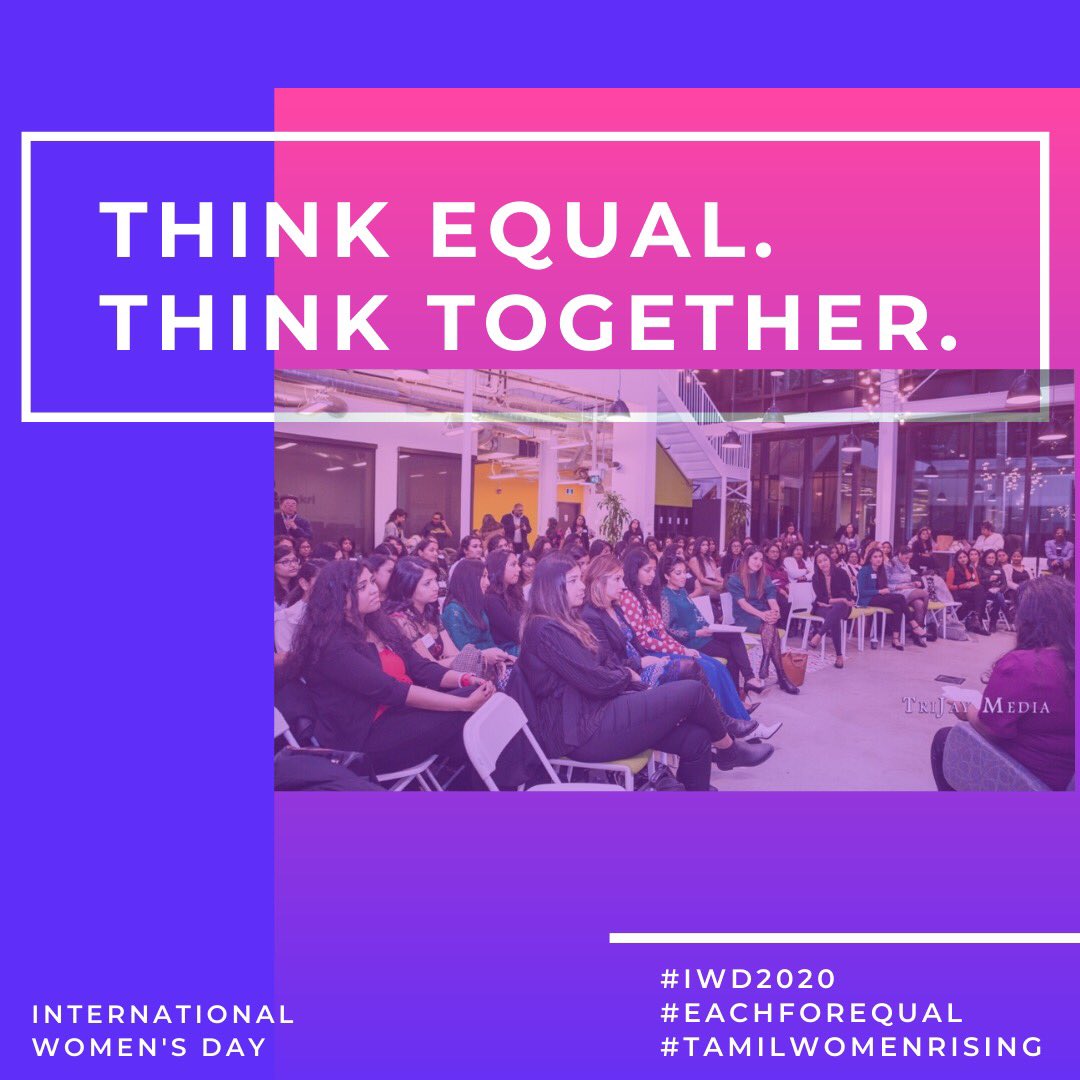 tamilwomen's tweet photo. Let's work to create a culture of equality that will last us beyond IWD!
#tamilwomenrising #iwd2020 #womensday2020 #eachforequal #genderparity #equalopportunity #womenforwomen #womenwhohustle #womensupportingwomen #empowerment #womeninbusiness #womenontherise #tamilwomen #toronto https://t.co/RnlOSsOSpB