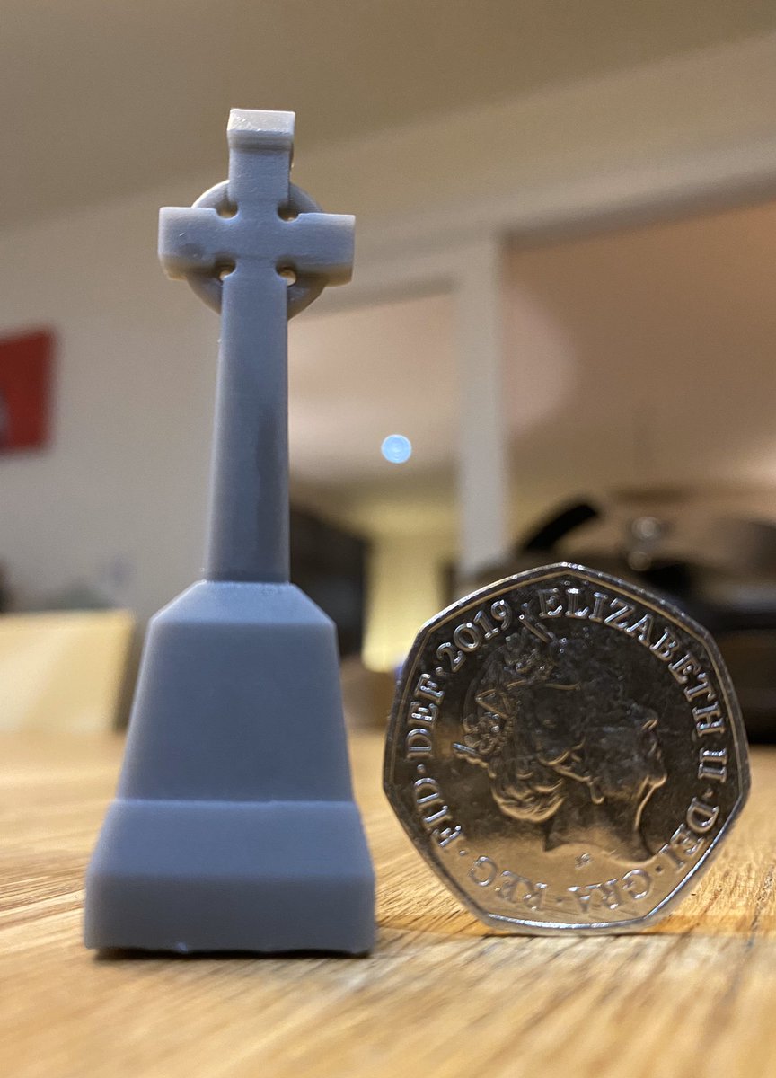 1manscan's tweet photo. Very mini test print of a Celtic Cross. #formlabs #3d #3dprinting #celticcross #3dprint #3dprinted #formlabsform2 #resinprinting #resin3dprinter https://t.co/kyFZjYDw4T