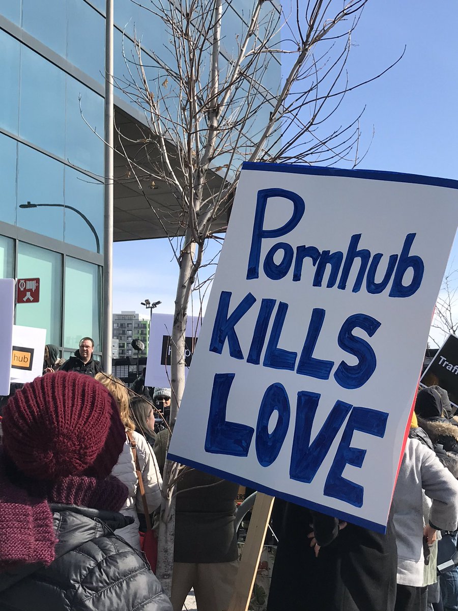 Julie Miville Dechene Auf Twitter At A Montreal Demo In Front Of Mindgeek Women Groups Endwomanabuse And Sexual Exploitation Survivor Lasortieorg Ask For The Shutdown Of Pornhub I Press Mindgeek To Ask For