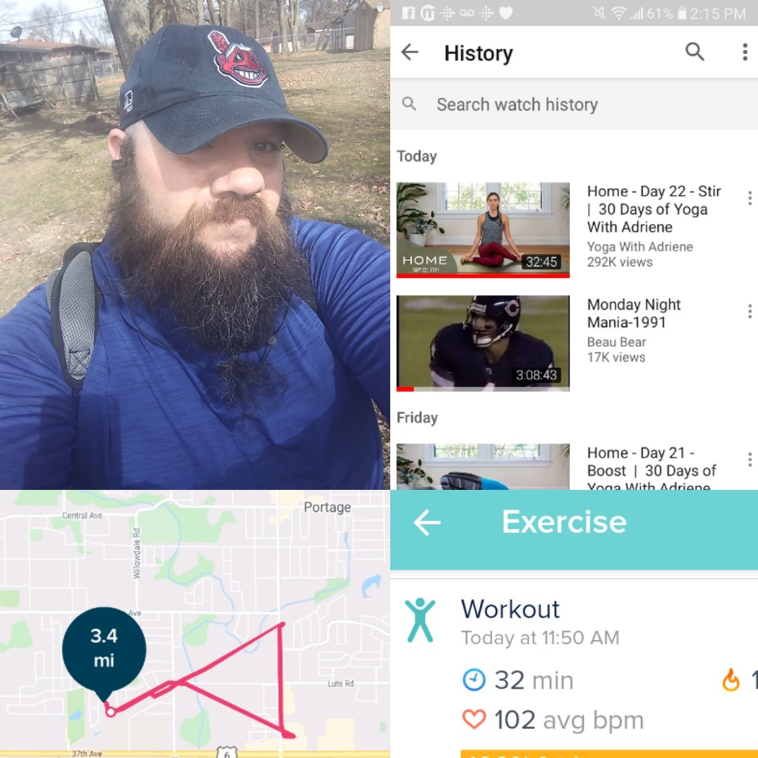 Wook316's tweet photo. Did some yoga and took a bike ride to the store. Nice day out
#PathtoImprovement2020 https://t.co/lsONZ5M2uR