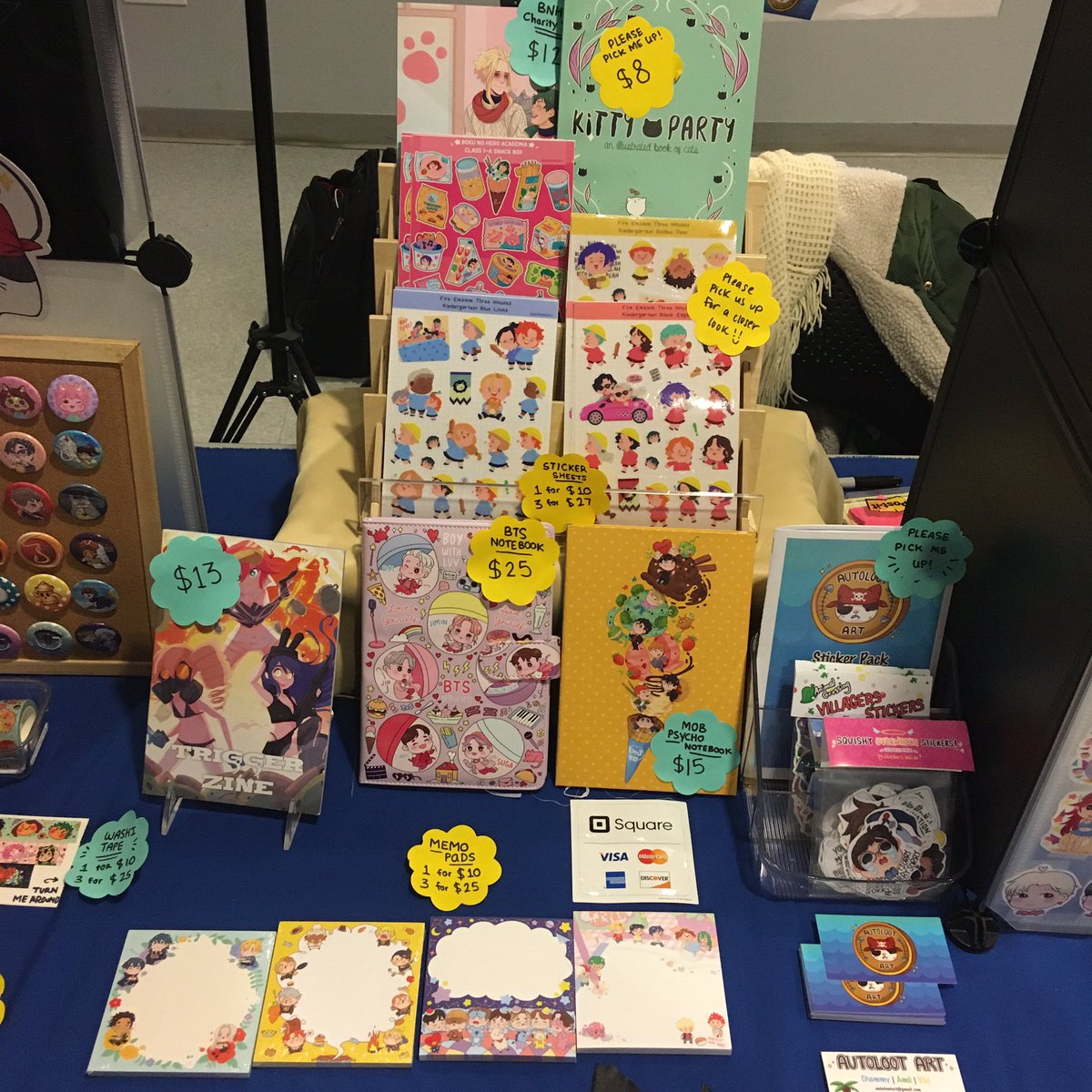 autolootart's tweet image. Wahoo!! What a beautiful day for #Minicon2020! We’re almost halfway through the day and still have a lot in stock! If you have the chance, swing by the 2nd floor at #NJIT’s Campus Center and say hello! ☀️✨