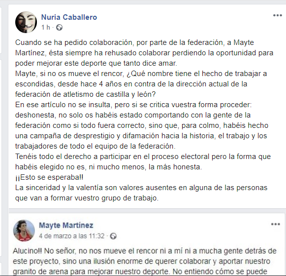 Elecciones 2020 Atletismo tweet media