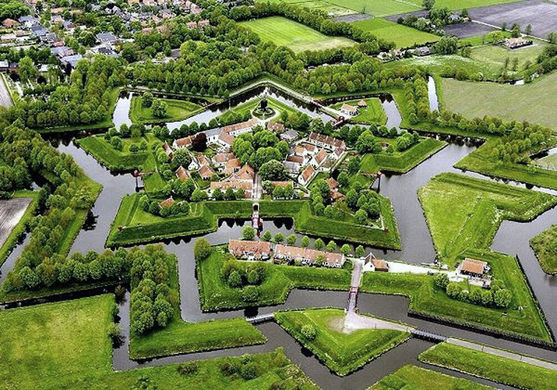 The Dutch did this quite literally, flooding their fields to augment the impressive forts that dotted the countryside.