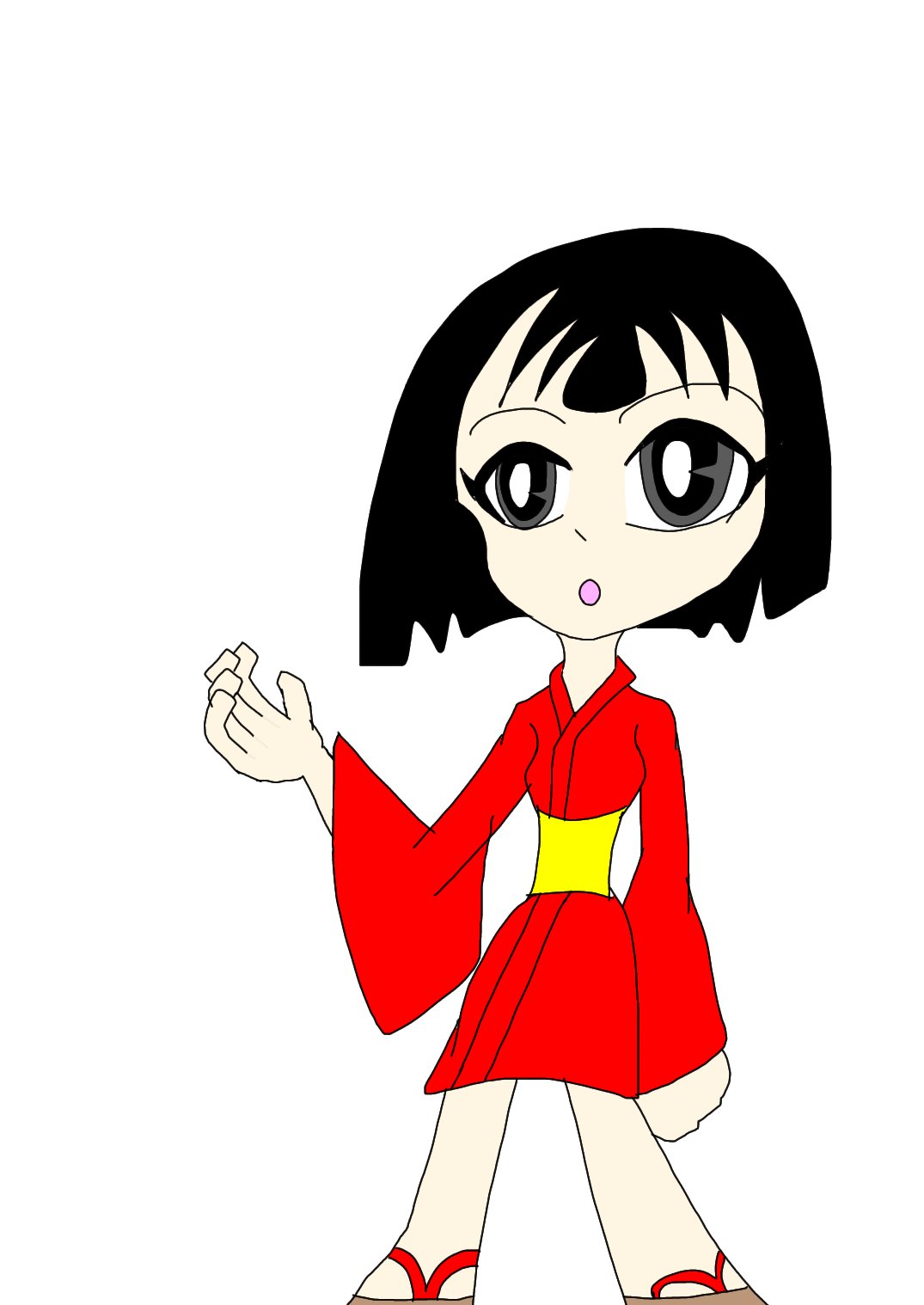 茶番者足軽紐 寂しがりや V Twitter イラスト トイレの花子さん 今日描いたやつ基本指で