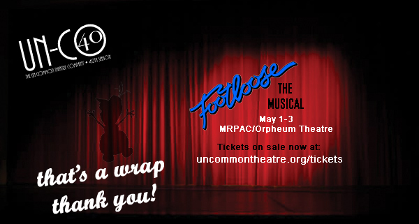 That's a wrap on Frozen JR! Tix are on sale now for Footloose, May 1-3. Auditions for Urinetown will be happening in mid-May, stay tuned for more info!
#frozen #footloose #urinetown #footloosethemusical #theatre #tickets #auditions #uncotheatre #uncommontheatre #musicaltheatre