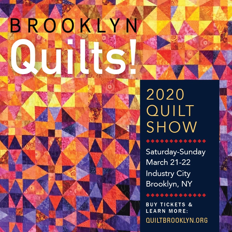 texasmcd's tweet image. Brooklyn Quilts! show sponsored by the Brooklyn Quilters Guild, at Industry City, March 21-22. 200 quilts, workshops, silent auction, children&apos;s activities and more. Admission: $10 advance, $12 door; children 12 and under free. quiltbrooklyn.org.