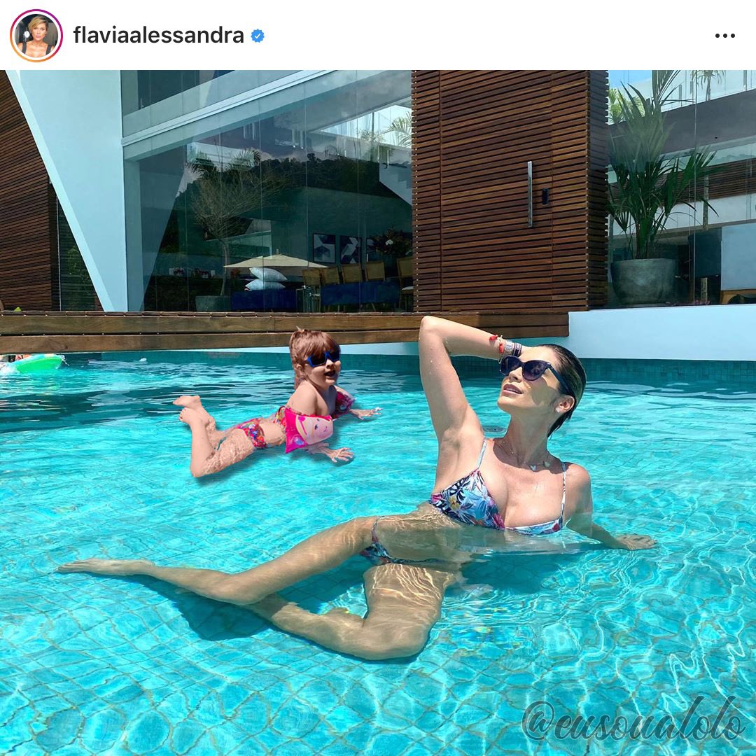 eusoualolo's tweet photo. #Domingo de Sol, vamos pegar uma corzinha com a tia @flaviaalereal 
.
.
Tio @otaviano , os invejosos vão dizer que é montagem! 🤣😆😂😅 https://t.co/BZ0J5BwoeU