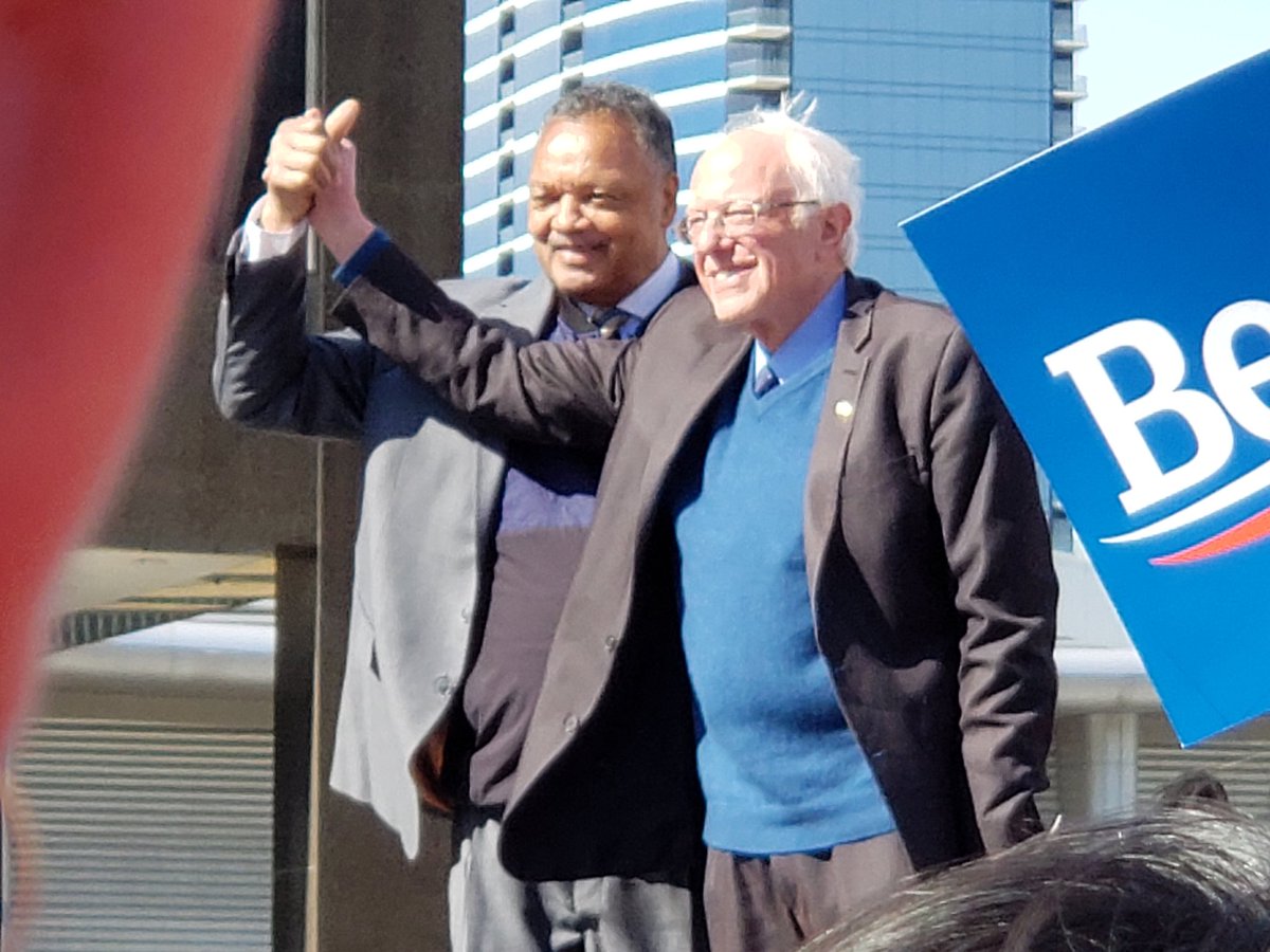 AshleyC061's tweet photo. @BernieSanders &amp; @RevJJackson in #GrandRapids #Michigan ❤.  #MIforBernie #BernieinMI #BernieinMichigan #Bernie2020 #NotMeUs. https://t.co/yqOc9m6kLA