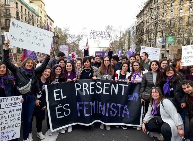 arnauramirez's tweet photo. El que han fet durant tota aquesta setmana les companyes de la @jsccatalunya ha estat magestuós. Sens dubte, imparables. 💪🏻💜
#8MJSC #8M2020 https://t.co/LNyi4CzHW0