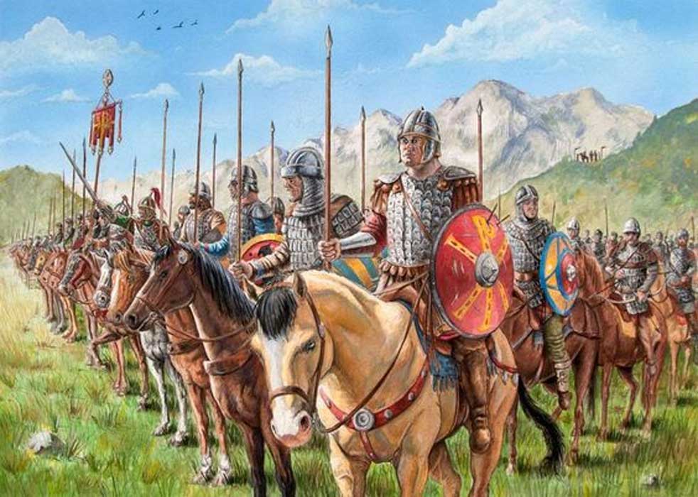 Their spoils slowed them down, of course, and they were already worn down by attrition and the fatigue of campaigning.The Byzantines, meanwhile, had had time to gather a large field army. They were ready for a decisive battle.A classic elastic defense.
