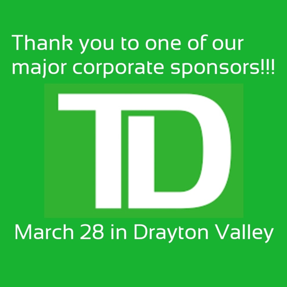 DVAlumni's tweet photo. Thank you TD Bank!!!  Come out and support a great event March 28, 2020 in Drayton Valley!  Oilers vs. Flames Alumni Game!!! 🏒Puck drops @ pm.  See you soon @ToddLinnen_TD https://t.co/YdculCLrWr