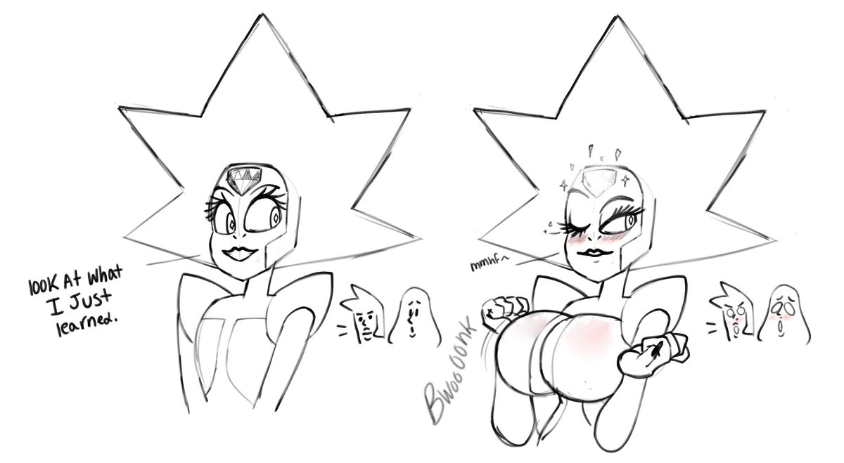 White Diamond learning how to shape shift. 