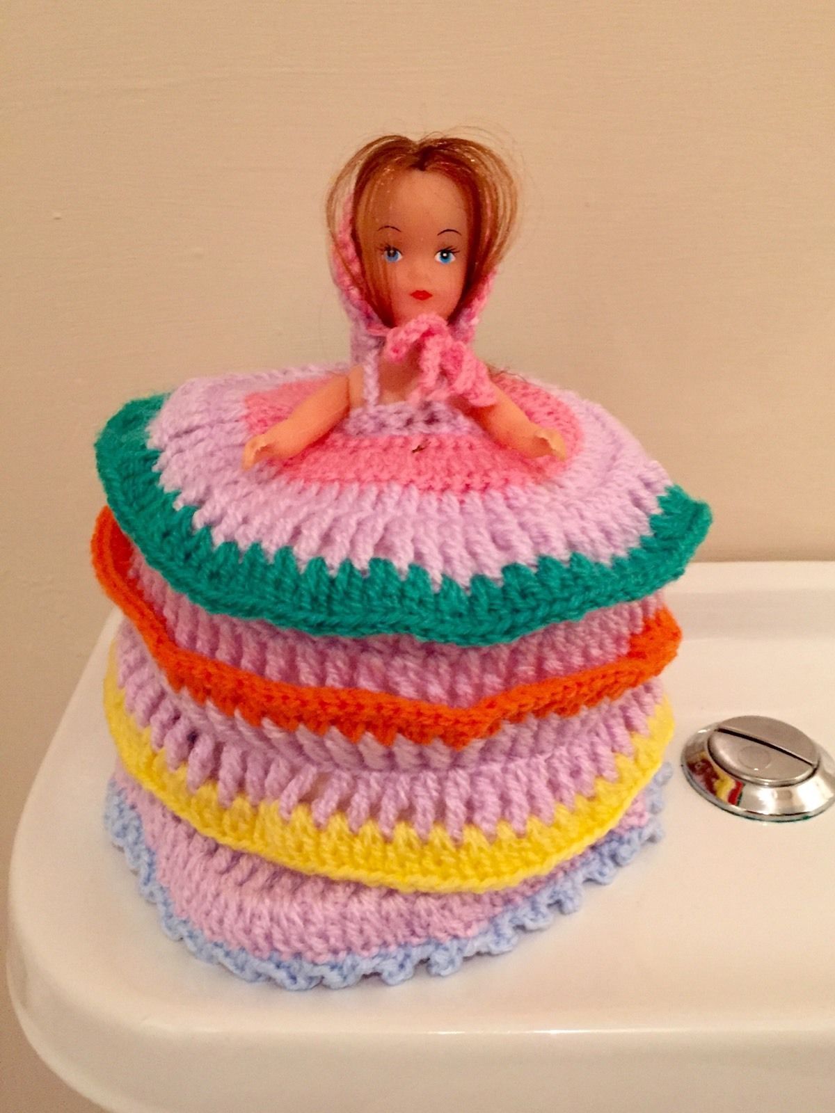 lady toilet roll cover