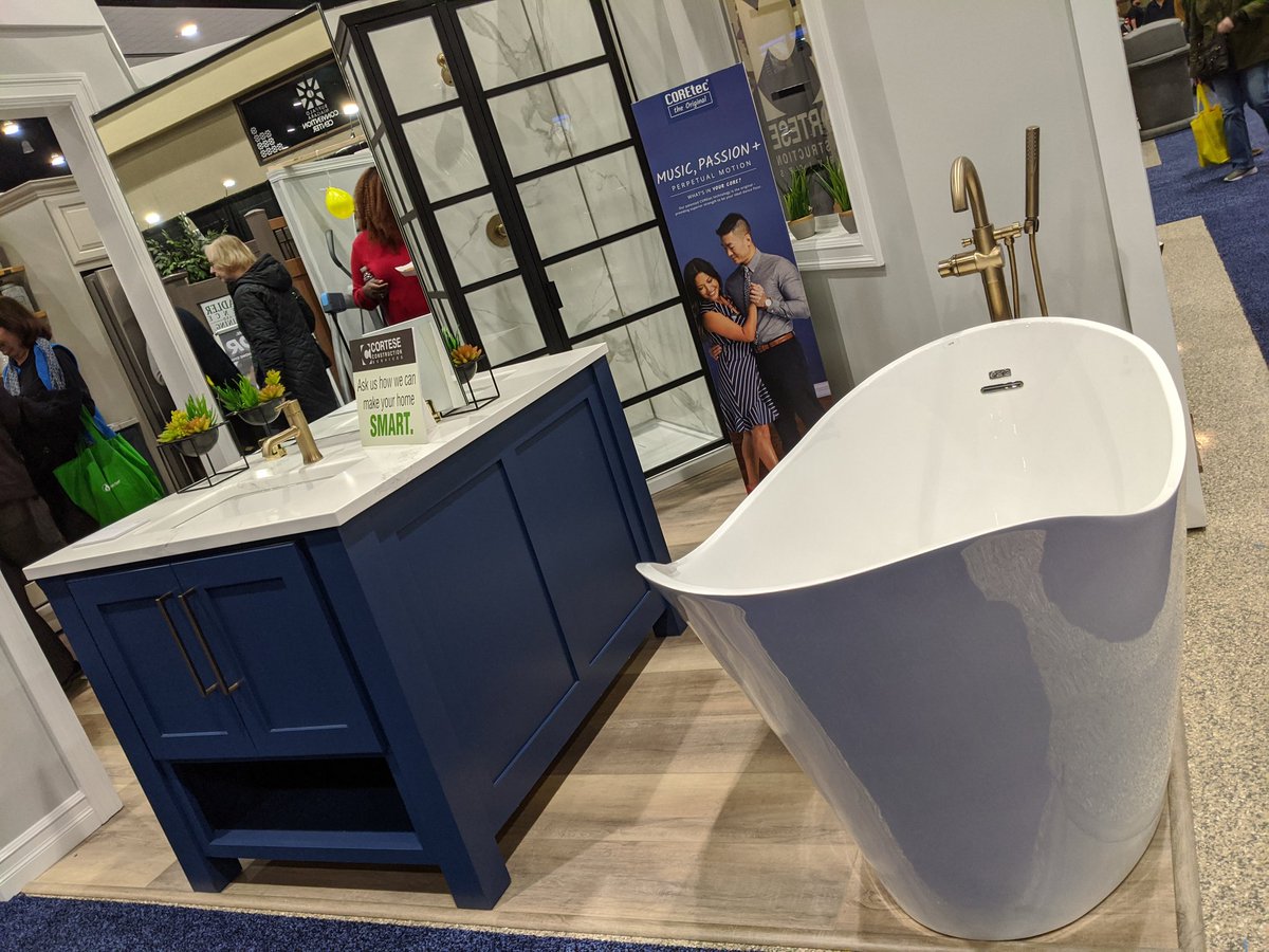 Bathroom revamp? You can find everything you need right here at the #BuffaloHomeShow. Stop by today, we're open until 6:00!