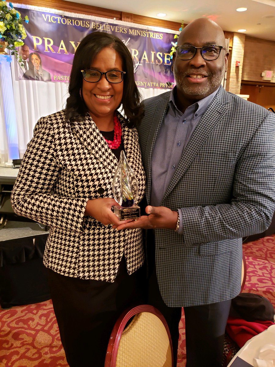 GreaterWorks_'s tweet photo. So proud of my wife Pastor Alicia, she was one of 4 women honored today at the #Prayer and #Praise breakfast at victorious believers ministries  for her service and commitment in #ministry https://t.co/F7CoX6cgYe