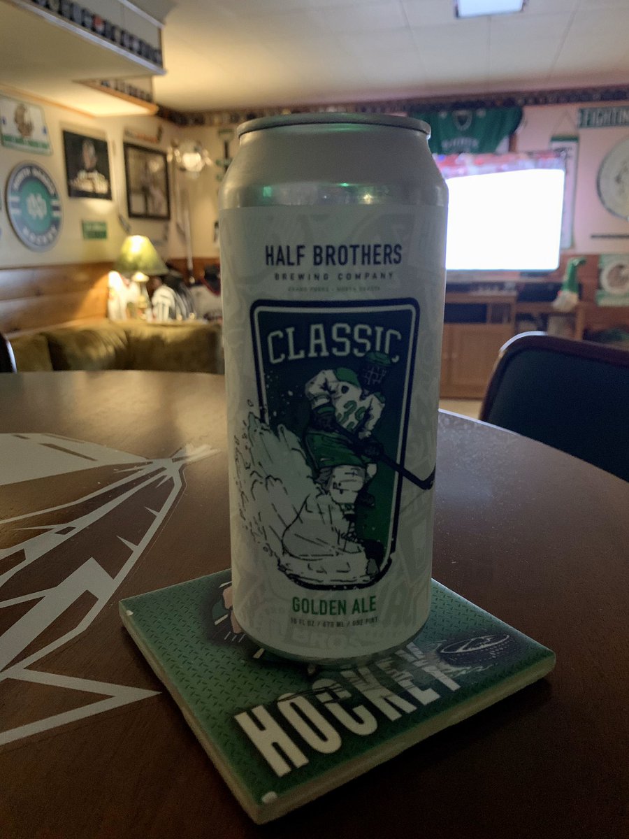 <a href="/halfbrosbrewing/">HALF BROTHERS BEER</a> What else would one drink while watching hockey?