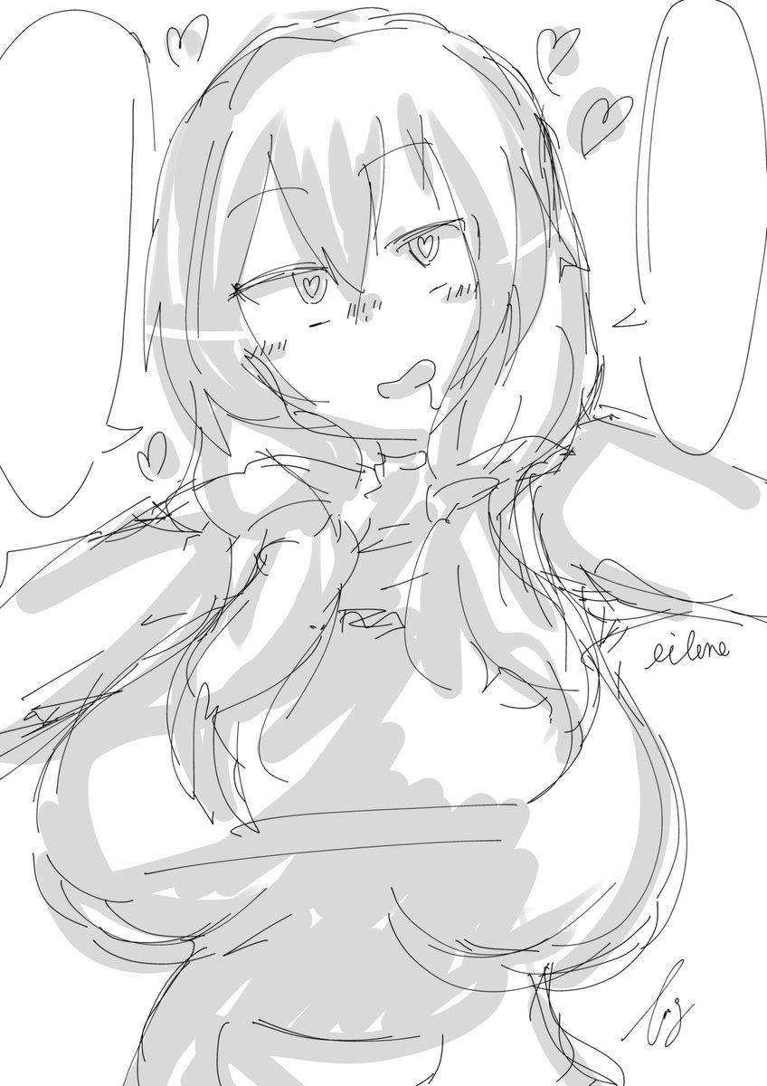 ひさびさにエイレーンさん描いた♪
#エイレーン 