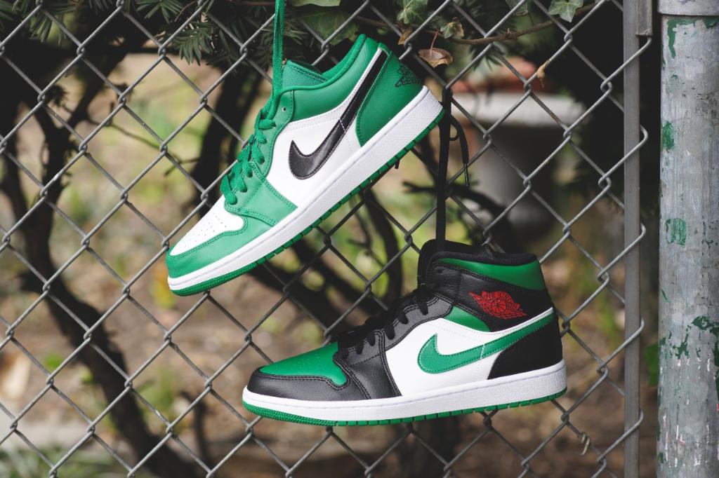 footaction jordan 1 pine green