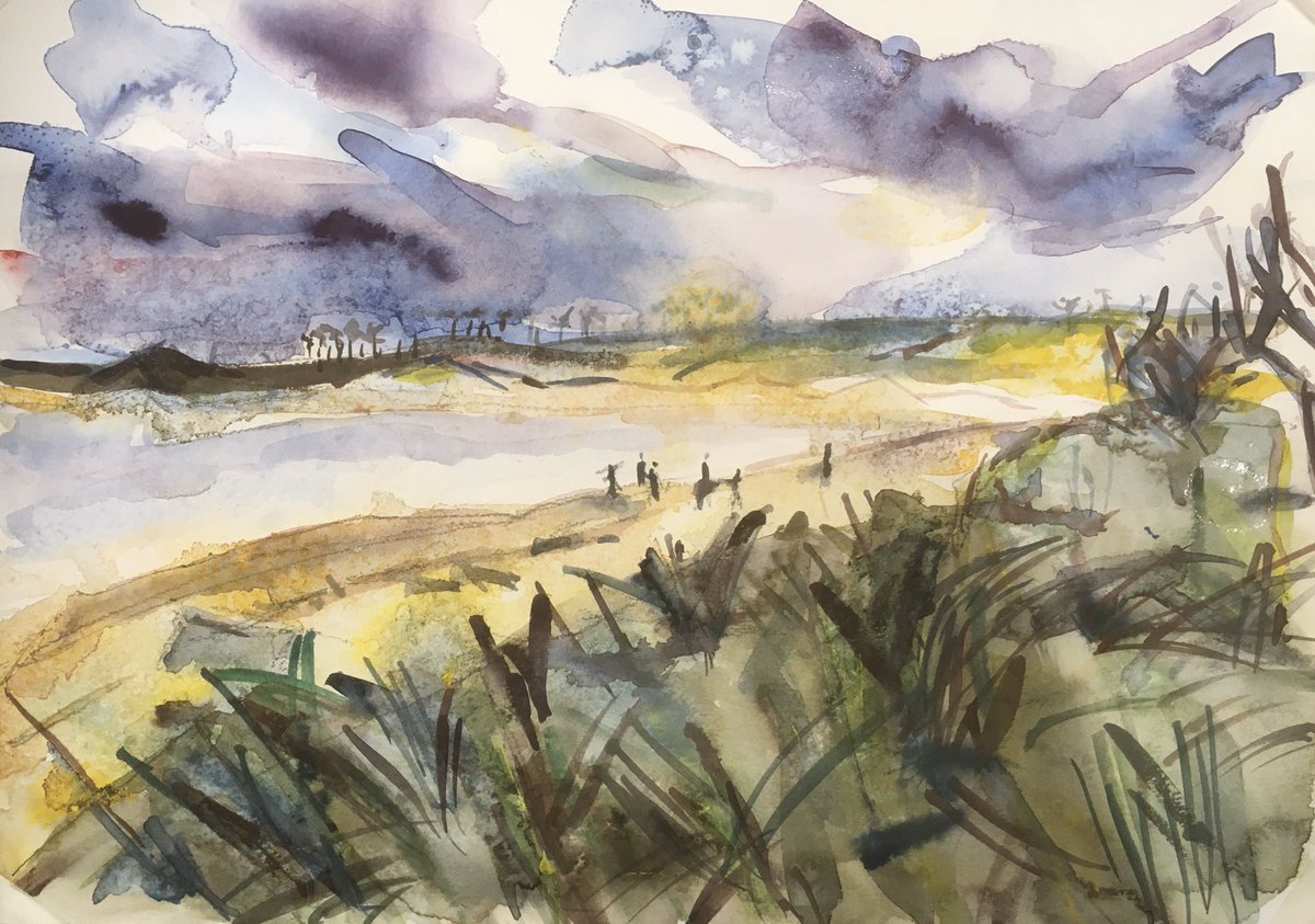 Alnmouth #watercolour #landscapepainting